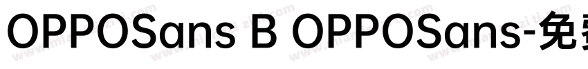 OPPOSans B OPPOSans字体转换